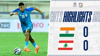 India 00 Lebanon  Hero Intercontinental Cup 2023  Full Highlights [upl. by Merdith488]