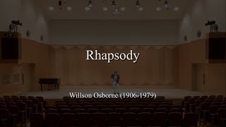 Willson Osborne：Rhapsody [upl. by Gotcher]