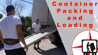 SHIPPING CONTAINER LOADING OR UNLOADING PACKING OR UNPACKING [upl. by Wan]