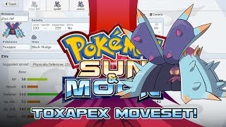 Toxapex Moveset Guide How to use Toxapex Pokemon Sun and Moon w PokeaimMD [upl. by Landes]