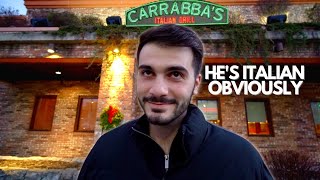 I TOOK CARLO TO CARRABBAS ITALIAN GRILL [upl. by Direj]