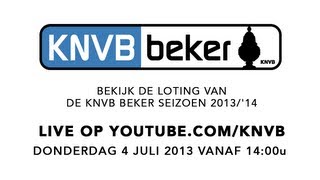 LIVESTREAM KNVB Beker 201314 Loting [upl. by Aigil]