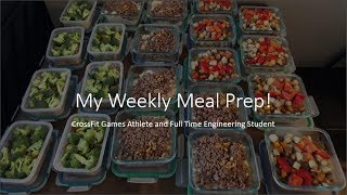 How I Meal Prep As A CrossFit Games Athlete and Full Time Engineering Student  George Sterner [upl. by Baudelaire]