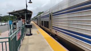 🔴 Long Island Rail Road Train 6005 at Speonk Sunday August 4 2024 [upl. by Annaoi]