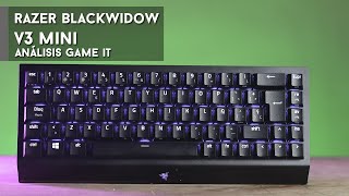 Razer Blackwidow V3 Mini review y unboxing  GameIt ES [upl. by Bartley]