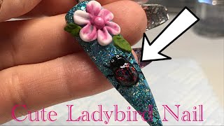 Ladybird 3D Nail Art [upl. by Naasar]