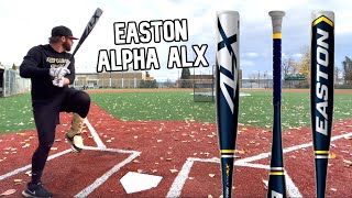 Hitting with the 2022 Easton Alpha ALX  BBCOR Baseball Bat Review [upl. by Barton]