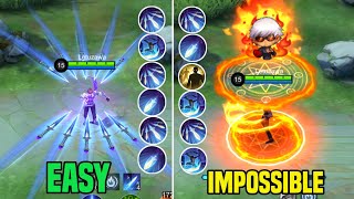 6 GUSION COMBO from EASY to IMPOSSIBLE [upl. by Aissak]