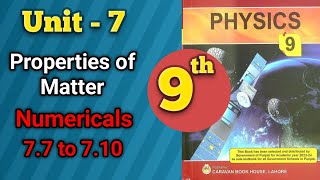 Physics  Unit 7  Numericals 77 to 710 [upl. by Trevor]