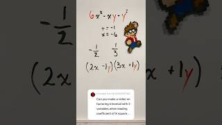 Can you factor a complex trinomial with TWO variables shorts [upl. by Pattin558]