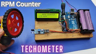 RPM counter using arduino  arduino tachometer [upl. by Doowron]