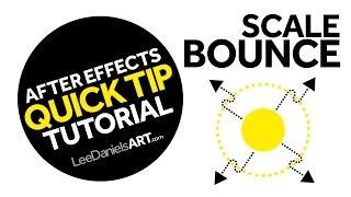 After Effects Tutorial  QUICK TIP  Scale Bounce [upl. by Nylirem]