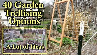 40 Garden Trellising Examples for Growing Vegetables Vertically All DIY Budget Friendly Options [upl. by Korwun]