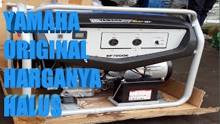 YAMAHA EF 7200 E GENSET SUPER ISTIMEWA OPEN SUARA SILENT [upl. by Goetz155]