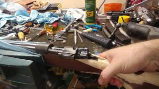 Mauser ultra short action assembled and testing the short firing pin spring [upl. by Inar]