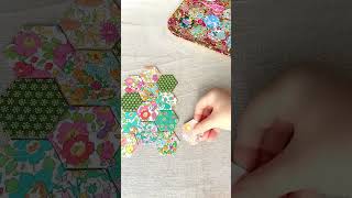 Turning my favourite Liberty fabrics into hexies 🪡 [upl. by Irec654]