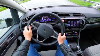 2022 VW Touran 20 TDI Active  pov test drive [upl. by Ardnahcal]