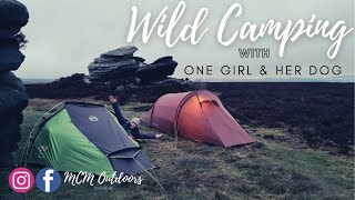 Wild Camping near Weird Rock Formations with Cat from One Girl amp Her Dog in Misty amp Windy Weather [upl. by Ellecrad]