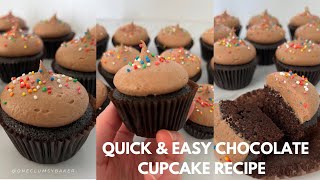 Quick and Easy Chocolate Cupcakes [upl. by Enileme992]