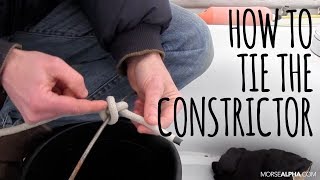 How To Tie The Constrictor Knot [upl. by Garlen]