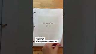 Introducing 2024 Minimalist Mom Planner minimalist minimalistmom declutter planner organize [upl. by Eilak]