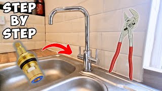 Dripping Tap Repair Dual Lever Mixer Tap Cartridge Replacement [upl. by Roshelle]