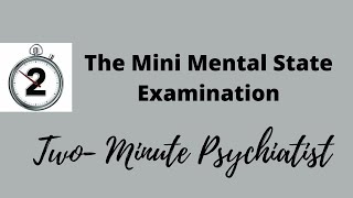 Conducting the Mini Mental Status Examination  in under 2 Minutes [upl. by Tai]