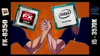 AMD FX8350 vs Intel i53570k  Benchmarks and Final thoughts [upl. by Icaj]