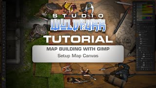 Map Building with Gimp  Part 02  Setup Map Canvas [upl. by Erna155]