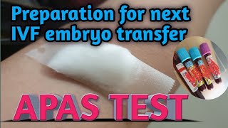 APAS TEST for the next IVF embryo transfer [upl. by Metsky]