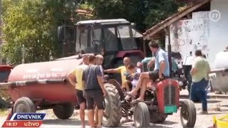 Današnji protest poljoprivrednika [upl. by Yancey]