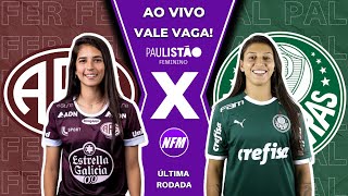 FERROVIÁRIA 2x2 PALMEIRAS  JOGO COMPLETO  PAULISTÃO FEMININO  AO VIVO COM IMAGENS DO ESTÚDIO [upl. by Amata]