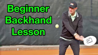 Beginner Backhand Direction Lesson Spec Tennis [upl. by Ner]