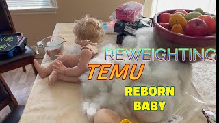 RestuffingReweighting amp Reassembling My TEMU Reborn Baby Doll  Replica Ellie by Irina Kaplanskaya [upl. by Guntar764]