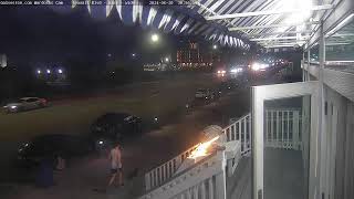 Galveston Beach Webcam Live from the Seawall  Tropical Storm Alberto [upl. by Serafine]