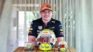 Max Verstappen reveals his special 2021 Austrian GPs helmet [upl. by Michaela]