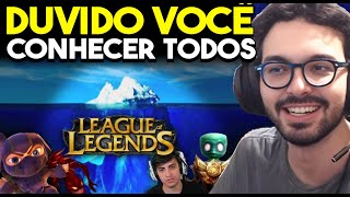 MYLON REAGE INVESTIGANDO O ICEBERG DE LEAGUE OF LEGENDS ATÉ ONDE ELE VAI [upl. by Dunseath]