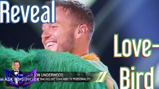 The Lovebird Revealed  Colton Underwood  The Masked Singer USA Season 11 Ep 6 [upl. by Akcimat119]