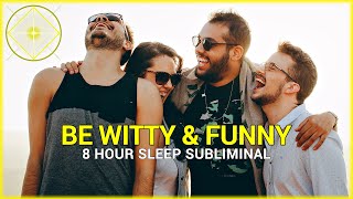 Be Witty amp Funny Subliminal Affirmations Binaural Beats Sleep Music w Black Screen [upl. by Atla]