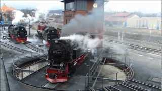 Brockenbahn Impressionen Winterdampf zum Brocken [upl. by Karna]