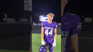 Luke Knaack Postgame Interview  Waunakee Football [upl. by Marnia]