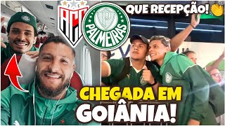 CHEGADA DO PALMEIRAS EM GOIÂNIA QUE RECEPÇÃO FEZ A TORCIDA👏  ATLÉTICOGO X PALMEIRAS [upl. by Lyndsey]