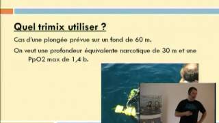 Elearning Plongée Trimix  7 La planification en plongée Trimix [upl. by Gilbart295]