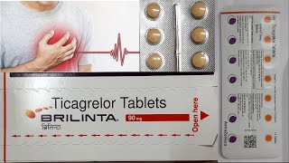 Brilinta 90 mg tablet use in hindi how to use brilinta 90 mg tablet side effects [upl. by Arvie391]