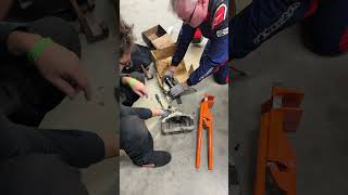 Caliper swap mid race AER endurance race NJMP  BMW E90 Endurance car￼ [upl. by Curnin]