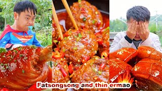 Its a pity that Ermao misunderstood Songsong and missed lions head  songsong and ermao  mukbang [upl. by Arihsat827]