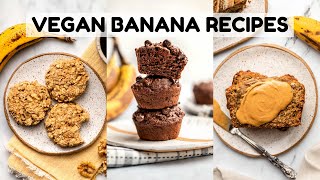 MUST TRY Overripe Banana Recipes Vegan [upl. by Ahsii]