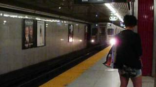 TTC Bombardier T1 5246 Deadheading Through Eglinton Stn [upl. by Xylon111]