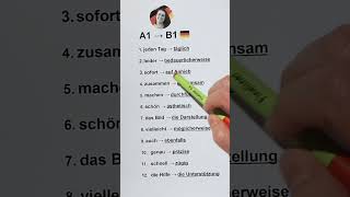 A1 zu B1 auf deutsch 😍🇩🇪 learngerman german deutsch deutschkurs deutschlernen germanclass [upl. by Solakcin]