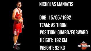 NICHOLAS MANIATIS 2021 22 HIGHLIGHTS [upl. by Voltz685]